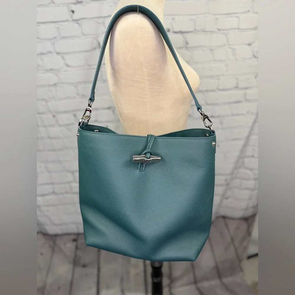 Longchamp Le Roseau M Shoulder bag Cedar - Leather